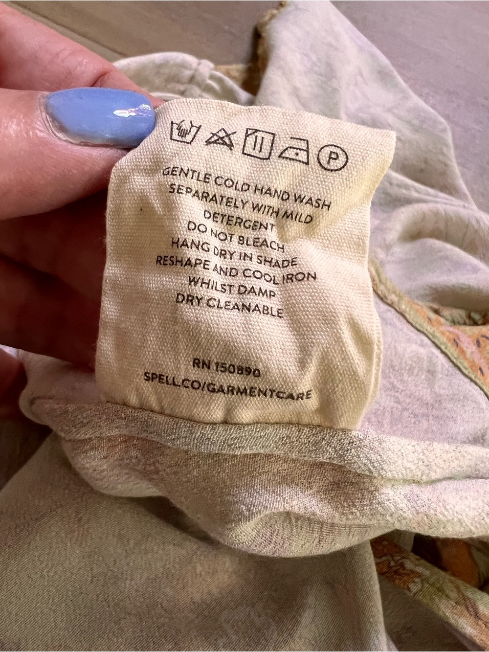 Spell Designs Belladonna Romper XS Dusty Olive Floral Open Back Tassel Boho $229 - Picture 12 of 12